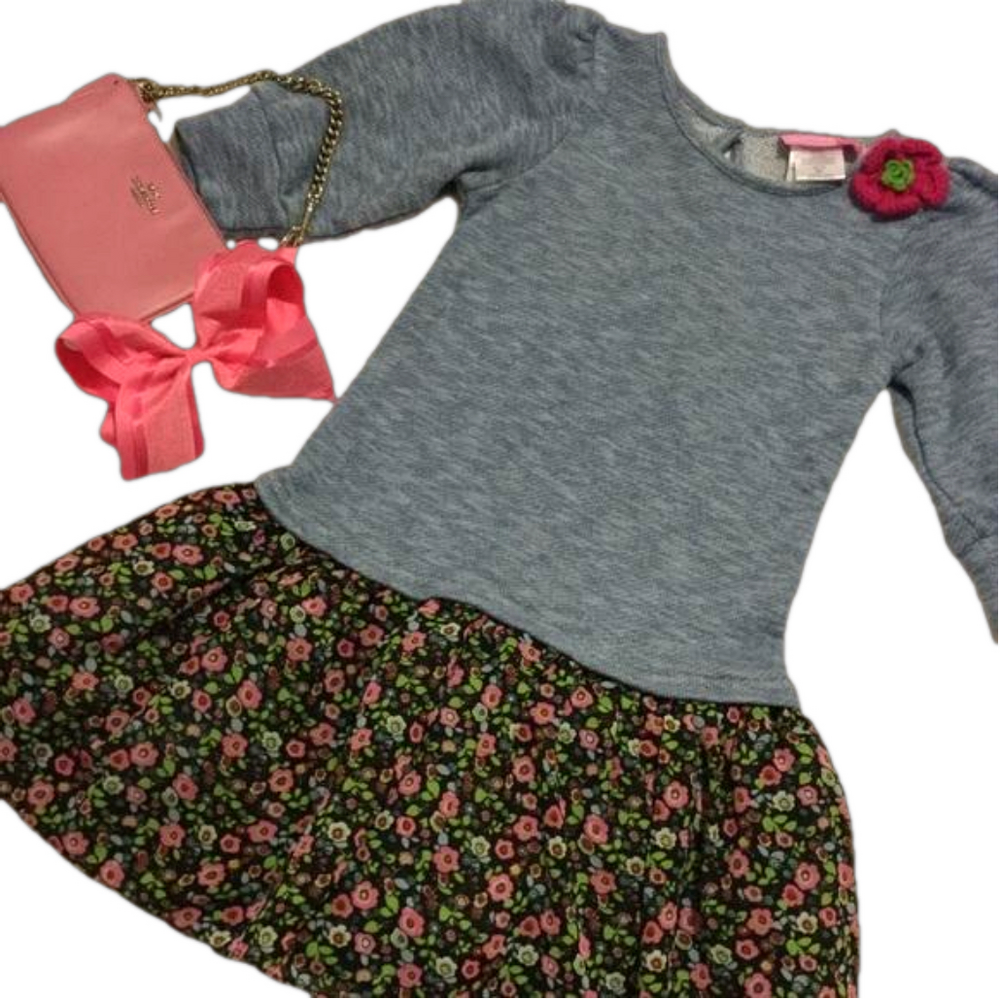 🌺GOODLAD gorgeous flower dress girls size 5 EUC